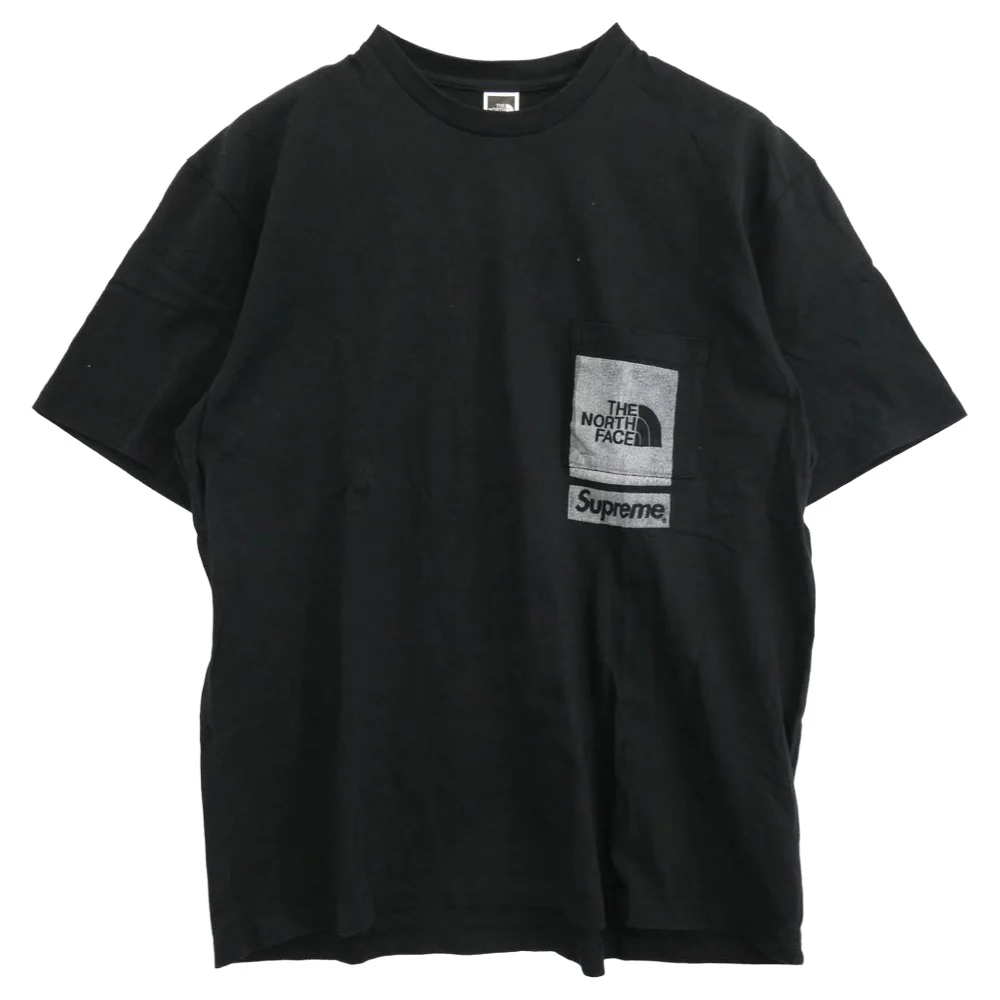 Supreme シュプリーム 23SS NT02309I PRINTED POCKET TEE プリント ポケット 半袖 Tシャツ ブラック系 M【中古】