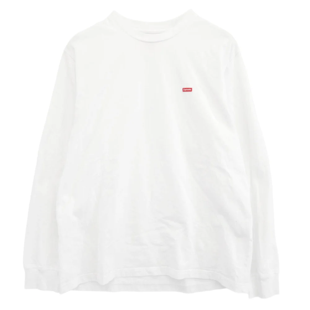 Supreme シュプリーム 24AW Small Box Logo L/S Tee スモールボックス ロゴ クルーネック 長袖 カットソー Tシャツ ホワイト系 M【中古】