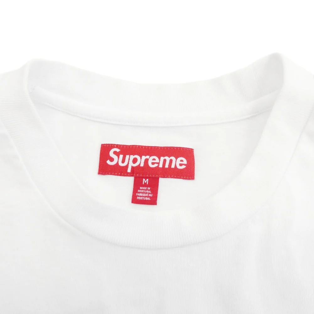 Supreme シュプリーム 24AW Small Box Logo L/S Tee スモールボックス ロゴ クルーネック 長袖 カットソー Tシャツ ホワイト系 M【中古】 - Image 3
