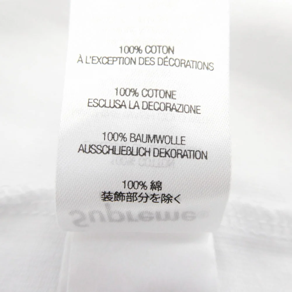 Supreme シュプリーム 24AW Small Box Logo L/S Tee スモールボックス ロゴ クルーネック 長袖 カットソー Tシャツ ホワイト系 M【中古】 - Image 7