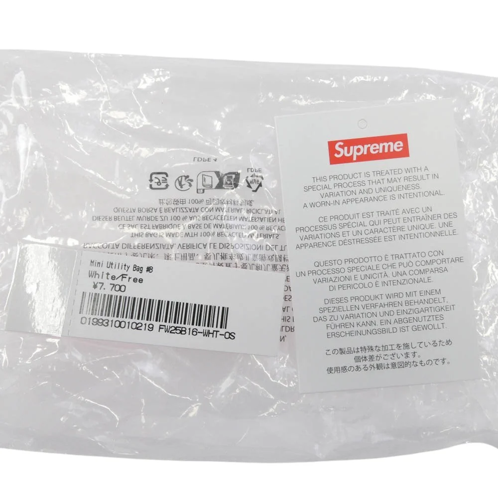 Supreme シュプリーム 25AW Denim Mini Utility Bag デニム ミニ ユーティリティ バッグ ホワイト系【新古品】【未使用】【中古】 - Image 9