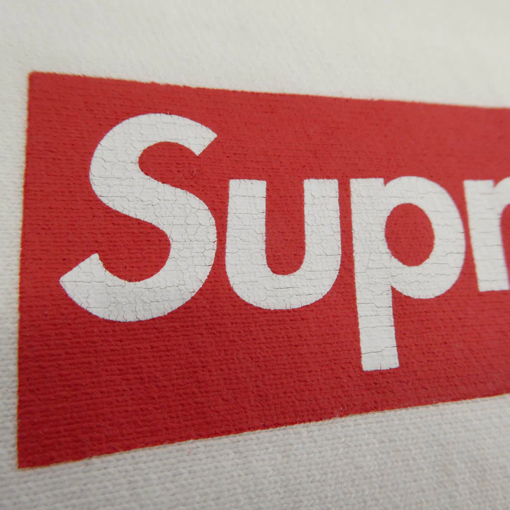 Supreme シュプリーム 25SS Washed Box Logo Crewneck ウォッシュド ボックスロゴ クルーネック スウェット ホワイト系 L【極上美品】【中古】 - Image 7
