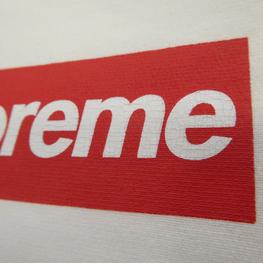 Supreme シュプリーム 25SS Washed Box Logo Crewneck ウォッシュド ボックスロゴ クルーネック スウェット ホワイト系 L【極上美品】【中古】 - Image 8