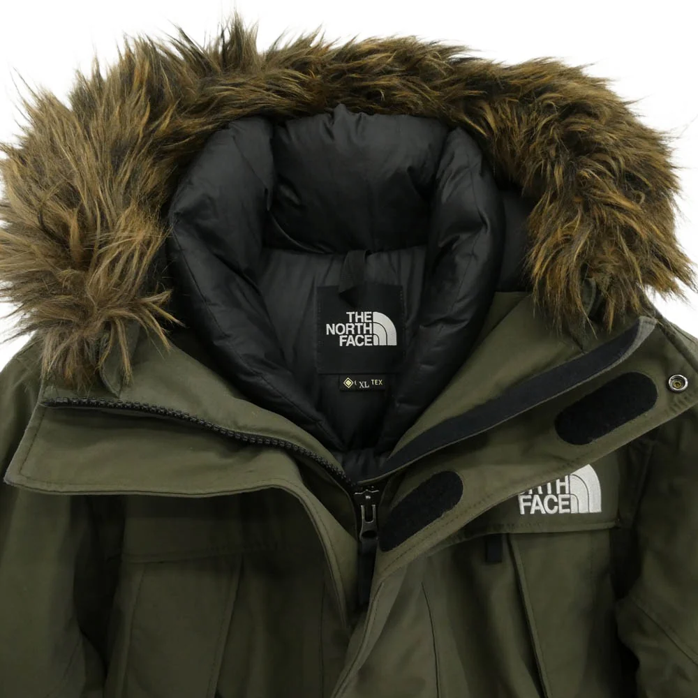 THE NORTH FACE ノースフェイス ND91807 ANTARCTICA PARKA アンタークティカ パーカ ファーフード ダウン ジャケット カーキ系 XL【中古】 - Image 3