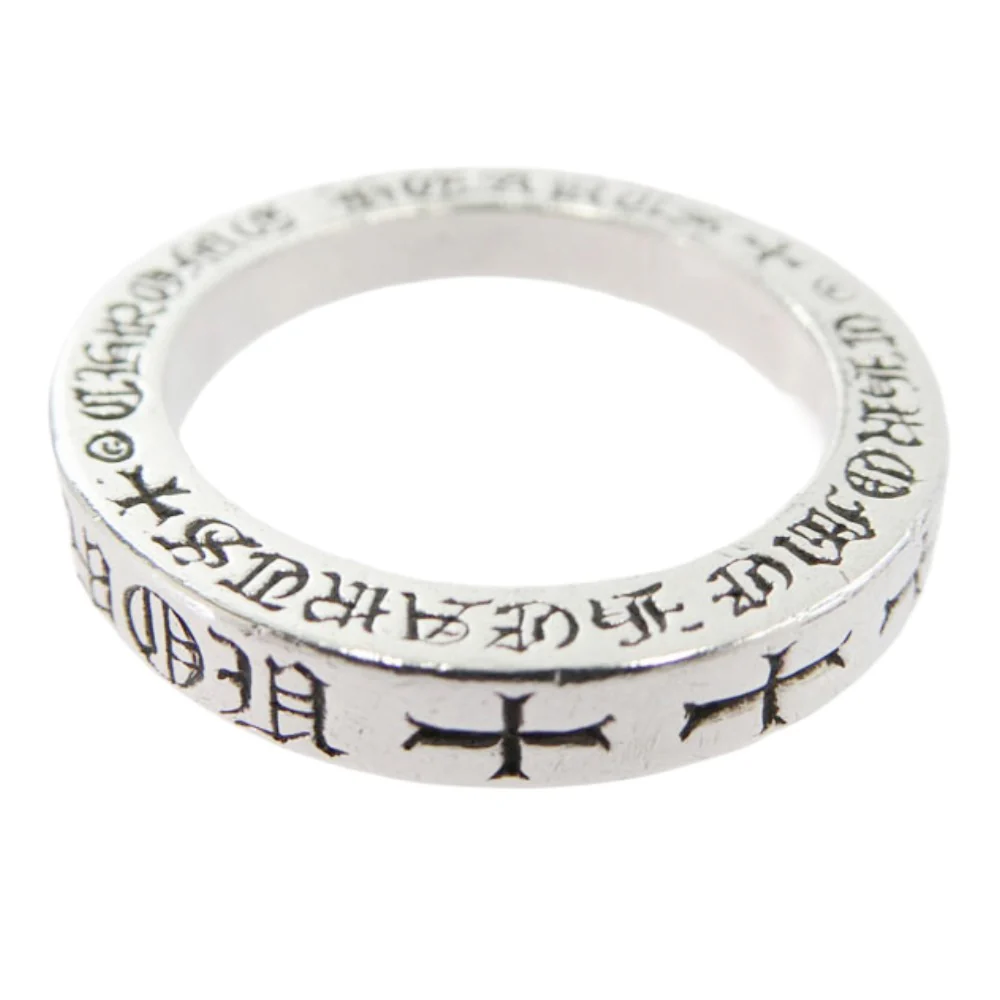 CHROME HEARTS クロムハーツ（原本無） 3mm SPACER FUCKYOU 3mm スペーサー ファックユー リング シルバー系 約14.5号【中古】