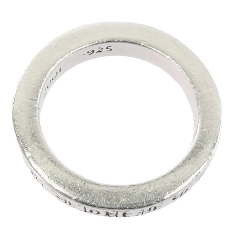 CHROME HEARTS クロムハーツ（原本無） 3mm SPACER FUCKYOU 3mm スペーサー ファックユー リング シルバー系 約14.5号【中古】 - Image 4
