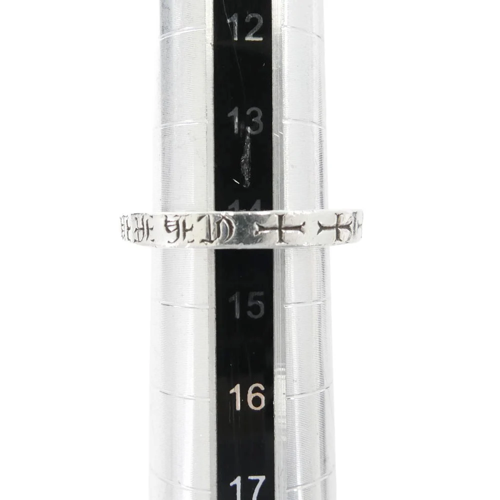 CHROME HEARTS クロムハーツ（原本無） 3mm SPACER FUCKYOU 3mm スペーサー ファックユー リング シルバー系 約14.5号【中古】 - Image 6