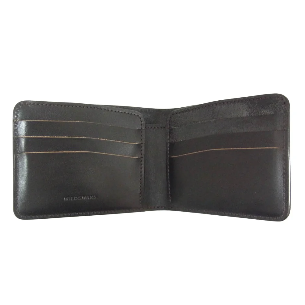 WILDSWANS ワイルドスワンズ wings/fgb/bk WINGS ウィングス フルグレインブライドルレザー 札入れ ウォレット 財布 ブラック系【極上美品】【中古】 - Image 5