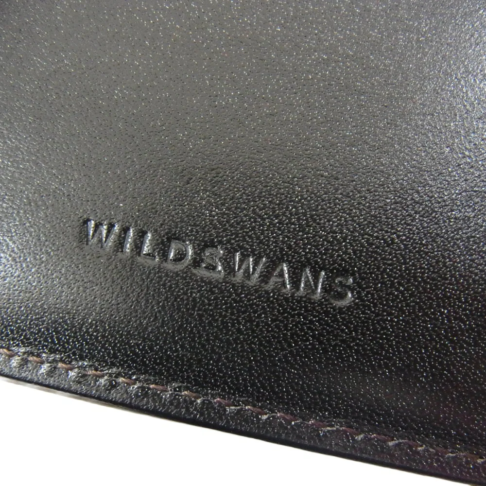 WILDSWANS ワイルドスワンズ wings/fgb/bk WINGS ウィングス フルグレインブライドルレザー 札入れ ウォレット 財布 ブラック系【極上美品】【中古】 - Image 7