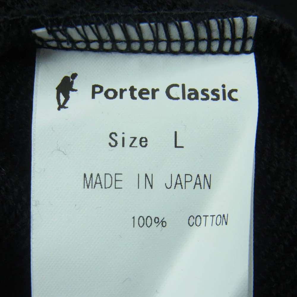 PORTER CLASSIC ポータークラシック PC-006-2783-0010-0014 PEACE COTTON PARKA ピース コットン パーカー フーディー ブラック系 L【中古】 - Image 5