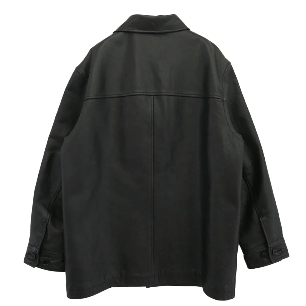 GAP ギャップ 112981-00-1 OLD オールド レザー カーコート ブラック系 L【中古】 - Image 2