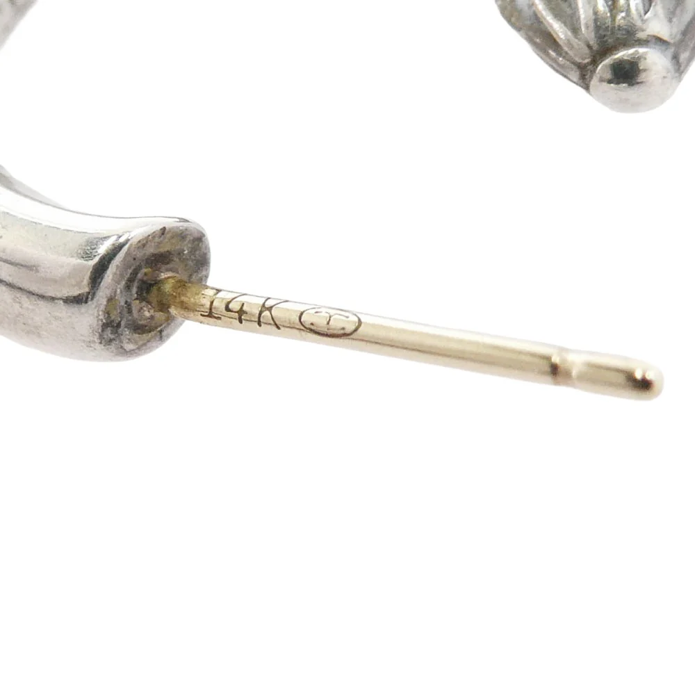 CHROME HEARTS クロムハーツ(原本無) HOOP PLAIN プレーン フープ ピアス シルバー系【中古】 - Image 5
