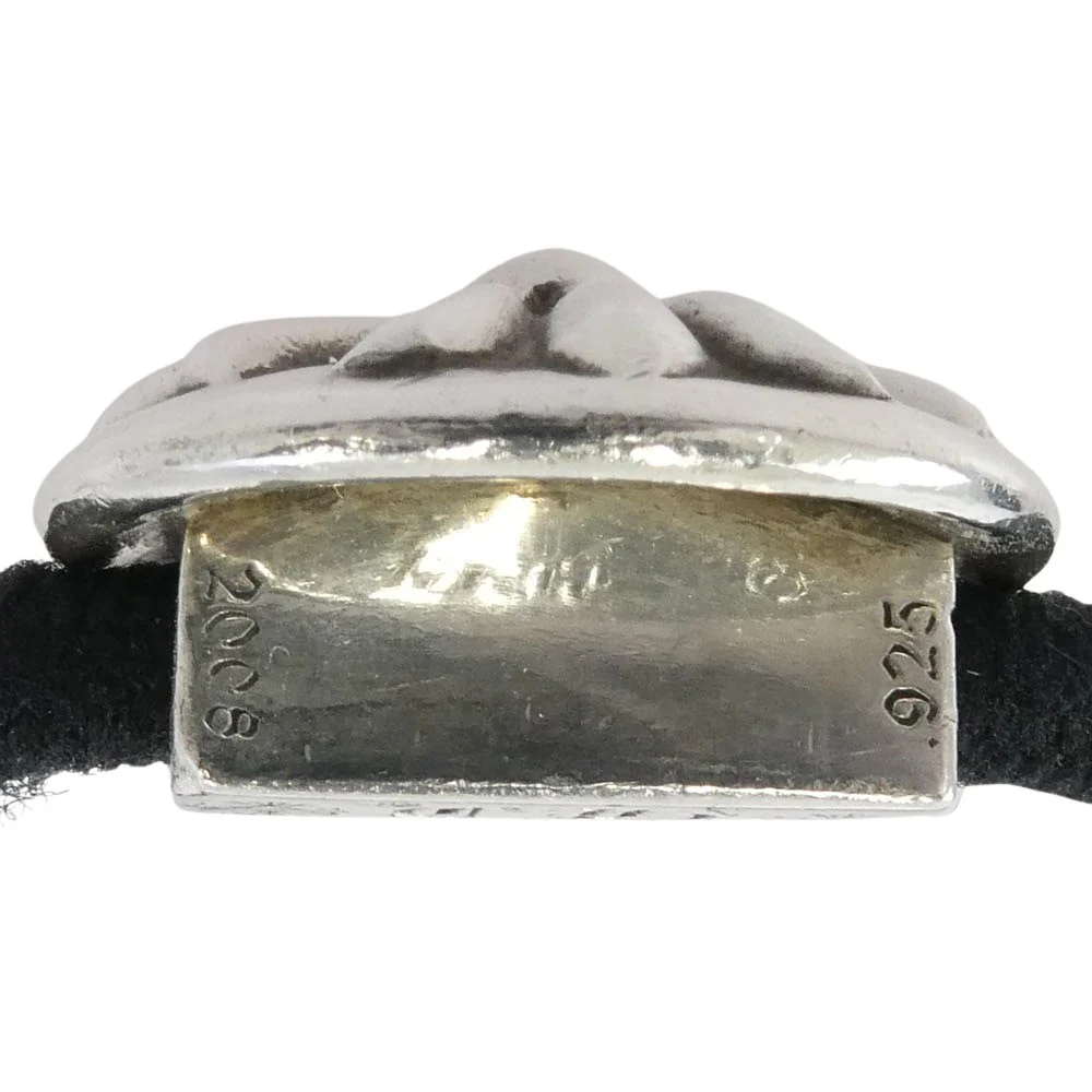 CHROME HEARTS クロムハーツ(原本無) HAIRBAND クロスボール ヘアバンド ヘアゴム コンチョ シルバー系 ブラック系【中古】 - Image 5