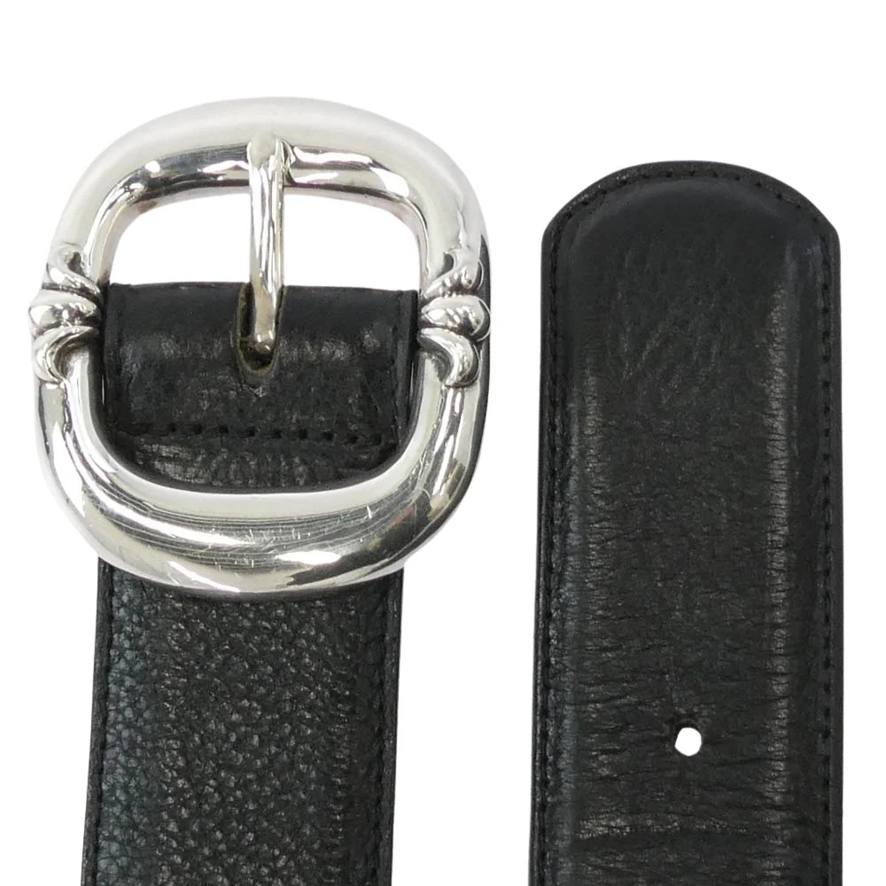 CHROME HEARTS クロムハーツ（原本無） BLT GUNSLINGER 1.5 ガンスリンガー バックル レザー ベルト 36インチ ブラック系 36【中古】 - Image 2