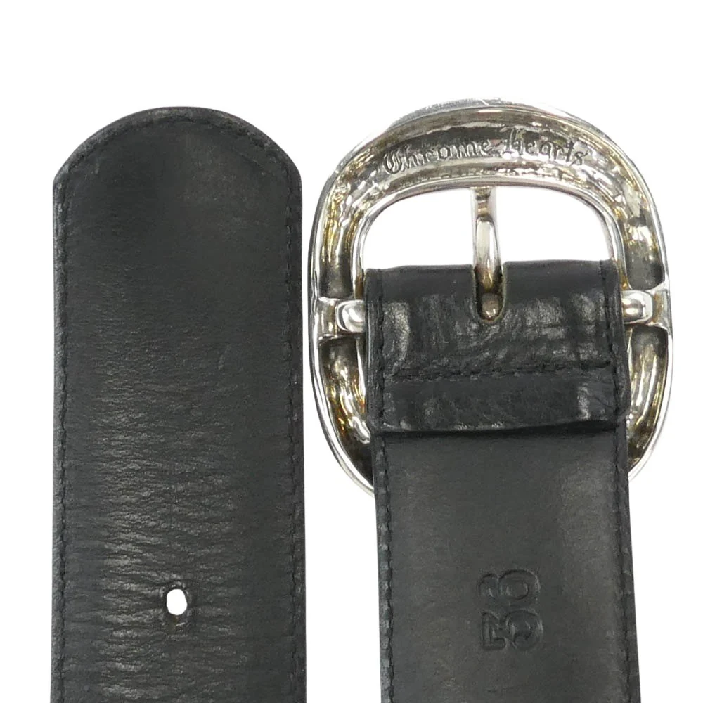 CHROME HEARTS クロムハーツ（原本無） BLT GUNSLINGER 1.5 ガンスリンガー バックル レザー ベルト 36インチ ブラック系 36【中古】 - Image 3