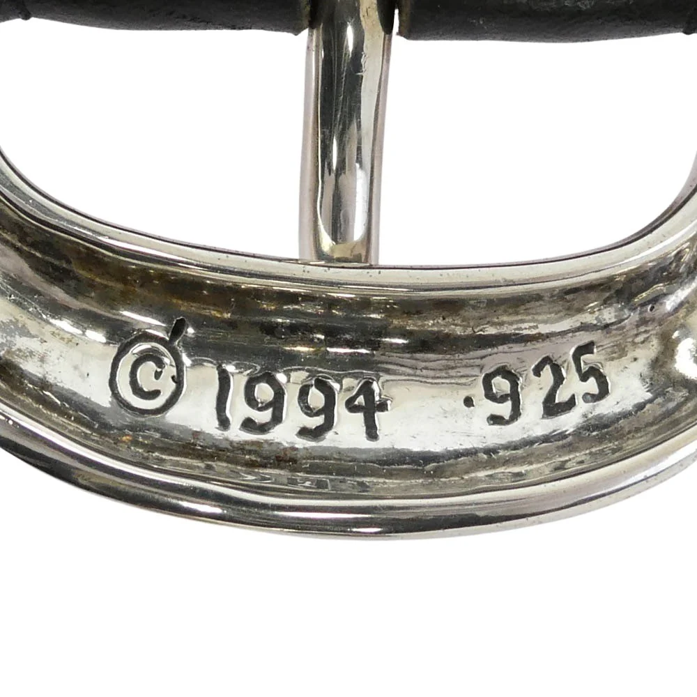 CHROME HEARTS クロムハーツ（原本無） BLT GUNSLINGER 1.5 ガンスリンガー バックル レザー ベルト 36インチ ブラック系 36【中古】 - Image 5