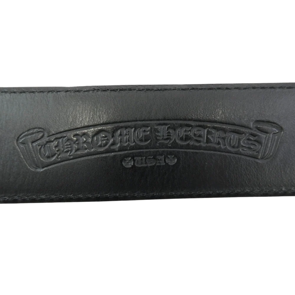 CHROME HEARTS クロムハーツ（原本無） BLT GUNSLINGER 1.5 ガンスリンガー バックル レザー ベルト 36インチ ブラック系 36【中古】 - Image 7