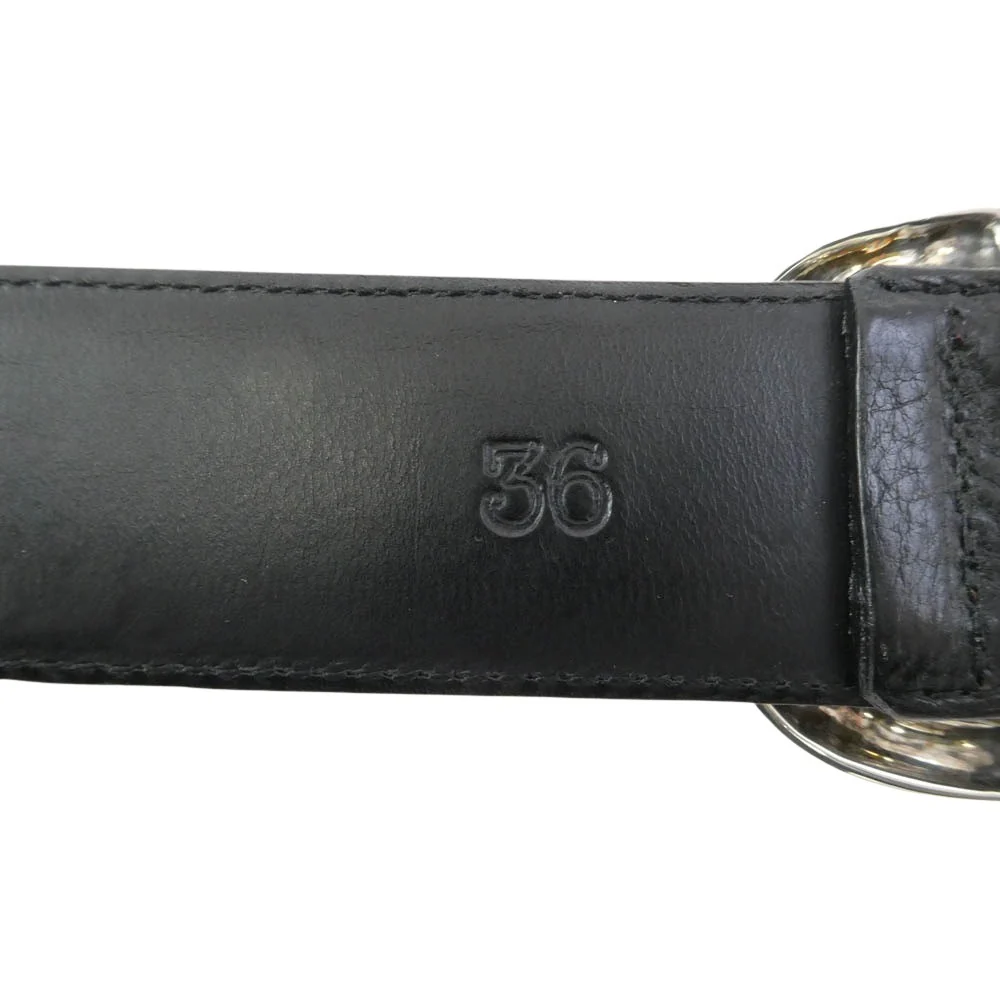 CHROME HEARTS クロムハーツ（原本無） BLT GUNSLINGER 1.5 ガンスリンガー バックル レザー ベルト 36インチ ブラック系 36【中古】 - Image 8