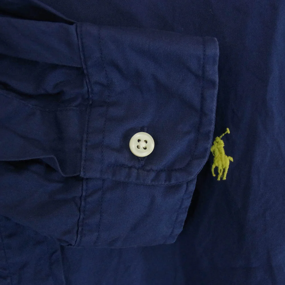 POLO RALPH LAUREN ポロ・ラルフローレン CLASSIC FIT クラシックフィット BD 長袖 シャツ ネイビー系 L【中古】 - Image 4