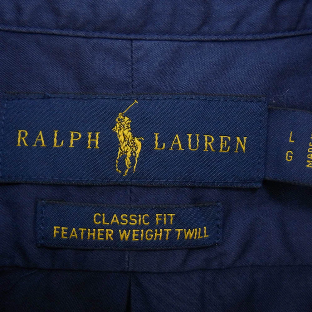 POLO RALPH LAUREN ポロ・ラルフローレン CLASSIC FIT クラシックフィット BD 長袖 シャツ ネイビー系 L【中古】 - Image 5
