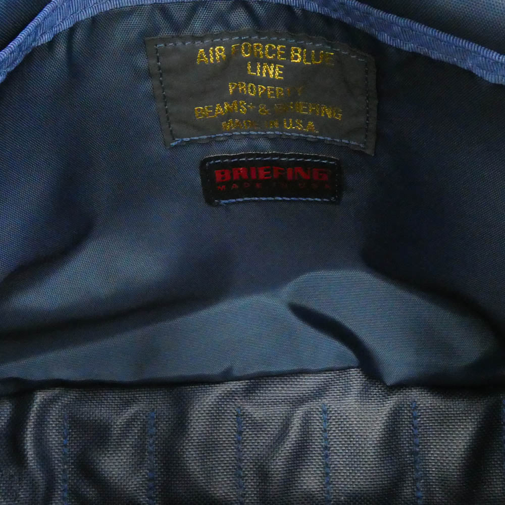 BRIEFING ブリーフィング USA製 BEAMS PLUS FLEET MESSENGER メッセンジャーバッグ ショルダーバッグ ネイビー系【中古】 - Image 6