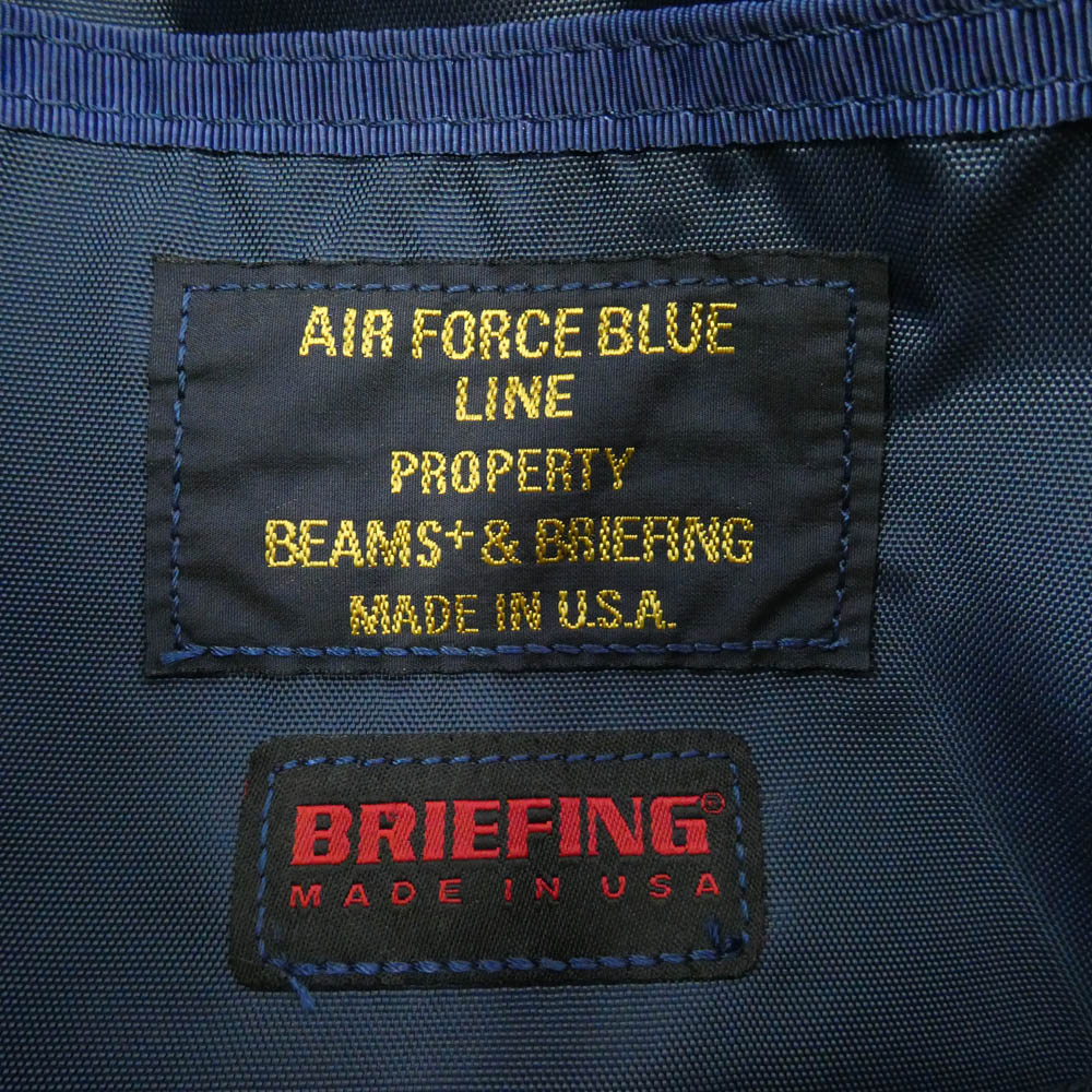 BRIEFING ブリーフィング USA製 BEAMS PLUS FLEET MESSENGER メッセンジャーバッグ ショルダーバッグ ネイビー系【中古】 - Image 7