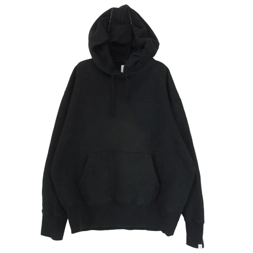 LOOPWHEELER ループウィラー Super Heavy Weight Sweat Pullover Hoodie プルオーバー スウェット パーカー ブラック系 L【中古】