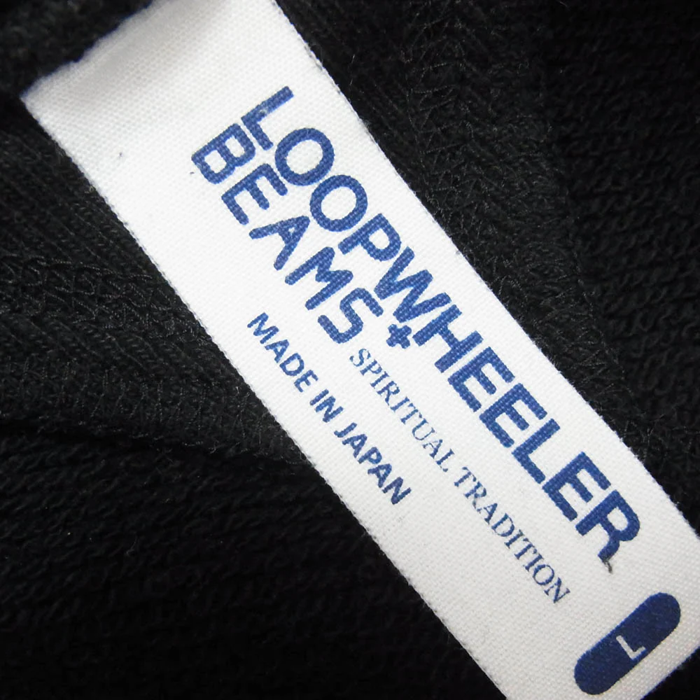 LOOPWHEELER ループウィラー Super Heavy Weight Sweat Pullover Hoodie プルオーバー スウェット パーカー ブラック系 L【中古】 - Image 5