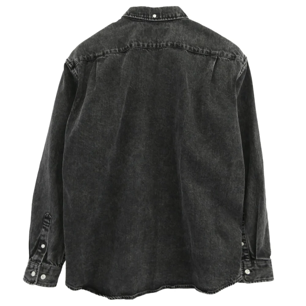 Supreme シュプリーム 25AW Small Box Denim Shirt スモールボックス ウォッシュド デニム 長袖 シャツ ダークグレー系 M【中古】 - Image 2