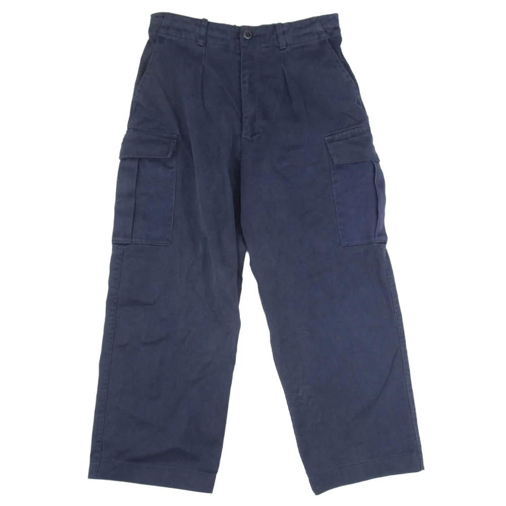 ヴィンテージ Royal NAVY 英国海軍 イギリス軍 トラウザーズ カーゴ パンツ ネイビー系 75/76/92【中古】