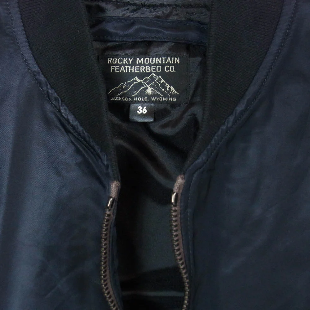 Rocky Mountain FeatherBed ロッキーマウンテンフェザーベッド 250-581-01 RMFB GRAND TETON L-2CA JACKET ボンバージャケット ブルゾン ブラック系 36【中古】 - Image 3