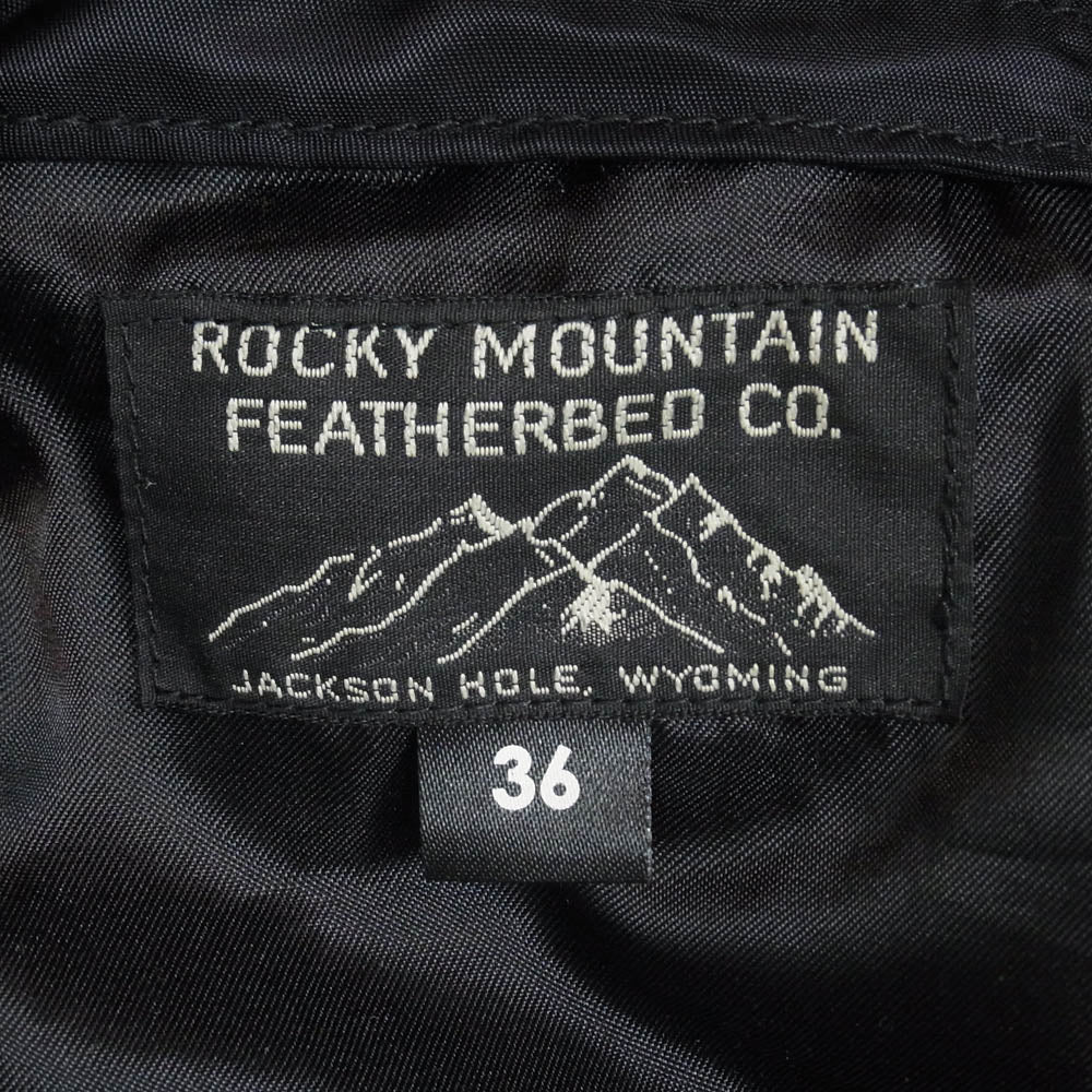 Rocky Mountain FeatherBed ロッキーマウンテンフェザーベッド 250-581-01 RMFB GRAND TETON L-2CA JACKET ボンバージャケット ブルゾン ブラック系 36【中古】 - Image 5