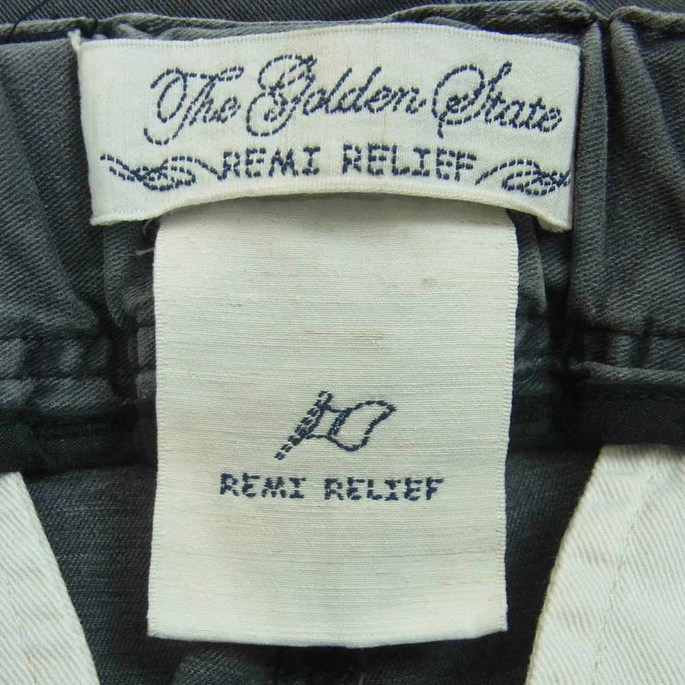 REMI RELIEF レミレリーフ テンセル ストレッチ コットン イージー パンツ 日本製 グレー系 S【中古】 - Image 4
