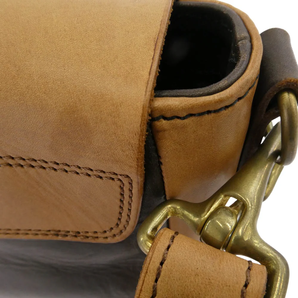 DAPPER'S ダッパーズ Lot1190 Combination Leather Mini Shoulder コンビネーション レザー ミニ ショルダー バッグ ブラウン系【中古】 - Image 8