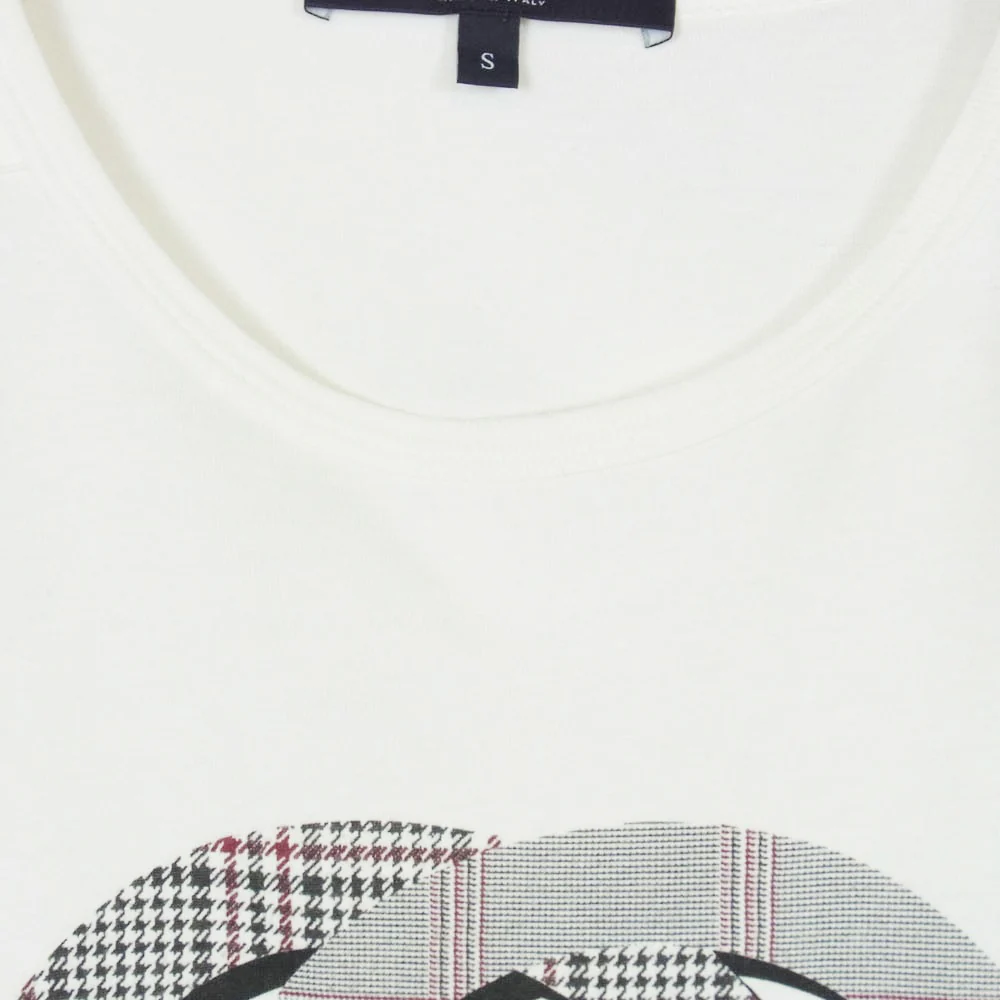 GUCCI グッチ 287689 X3719 インターロッキング GGロゴ チェック柄 Tシャツ 半袖カットソー ホワイト系 S【中古】 - Image 3