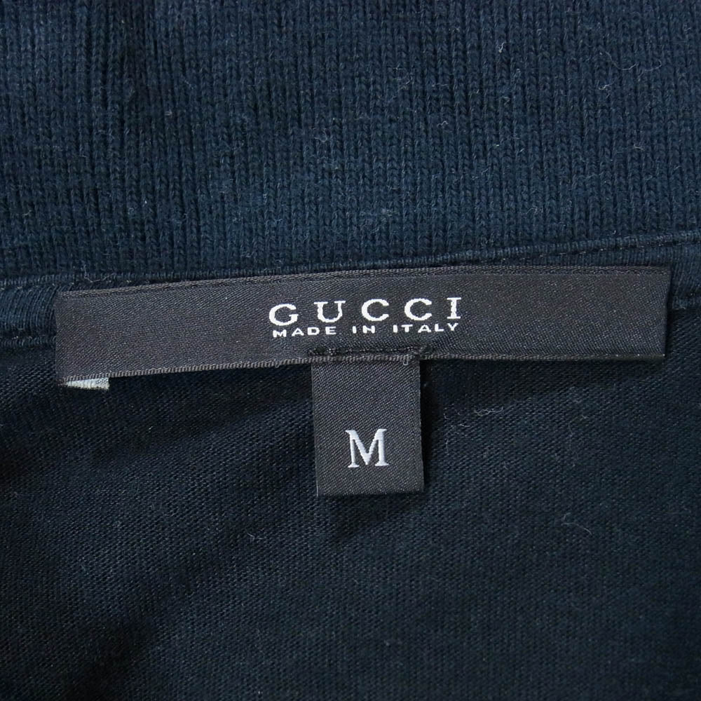 GUCCI グッチ 269119 X3431 シェリーライン コットン 半袖 ポロシャツ ダークネイビー系 M【中古】 - Image 4
