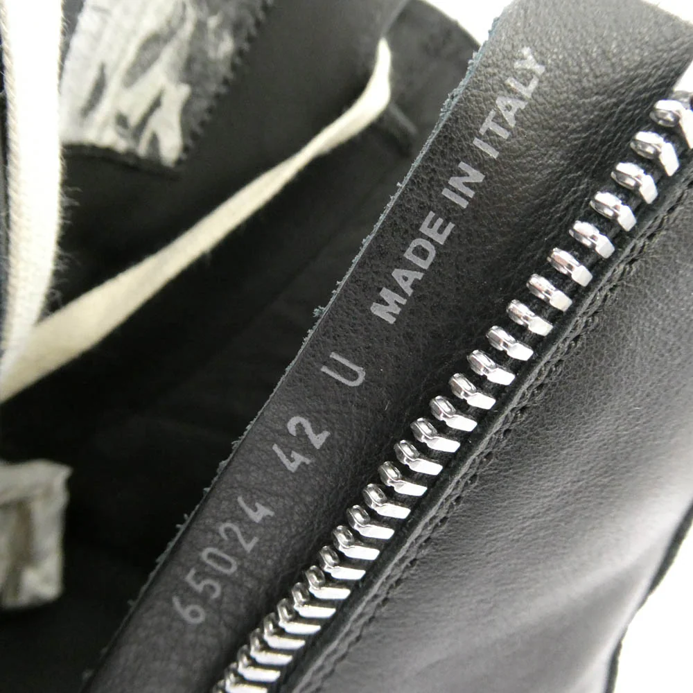 Rick Owens リックオウエンス RU01E5859-LCO MEGA BUMPER SNEAKS メガバンパー スニーカーズ ラモーンズ ブラック系 オフホワイト系 42【美品】【中古】 - Image 7