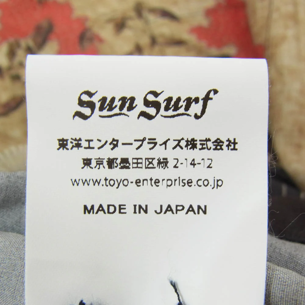 SUN SURF サンサーフ SS38716 SP スペシャル 伊藤若冲 動植綵絵 南天雄鶏図 アロハ ハワイアン 半袖 シャツ ブラック系 M【中古】 - Image 6