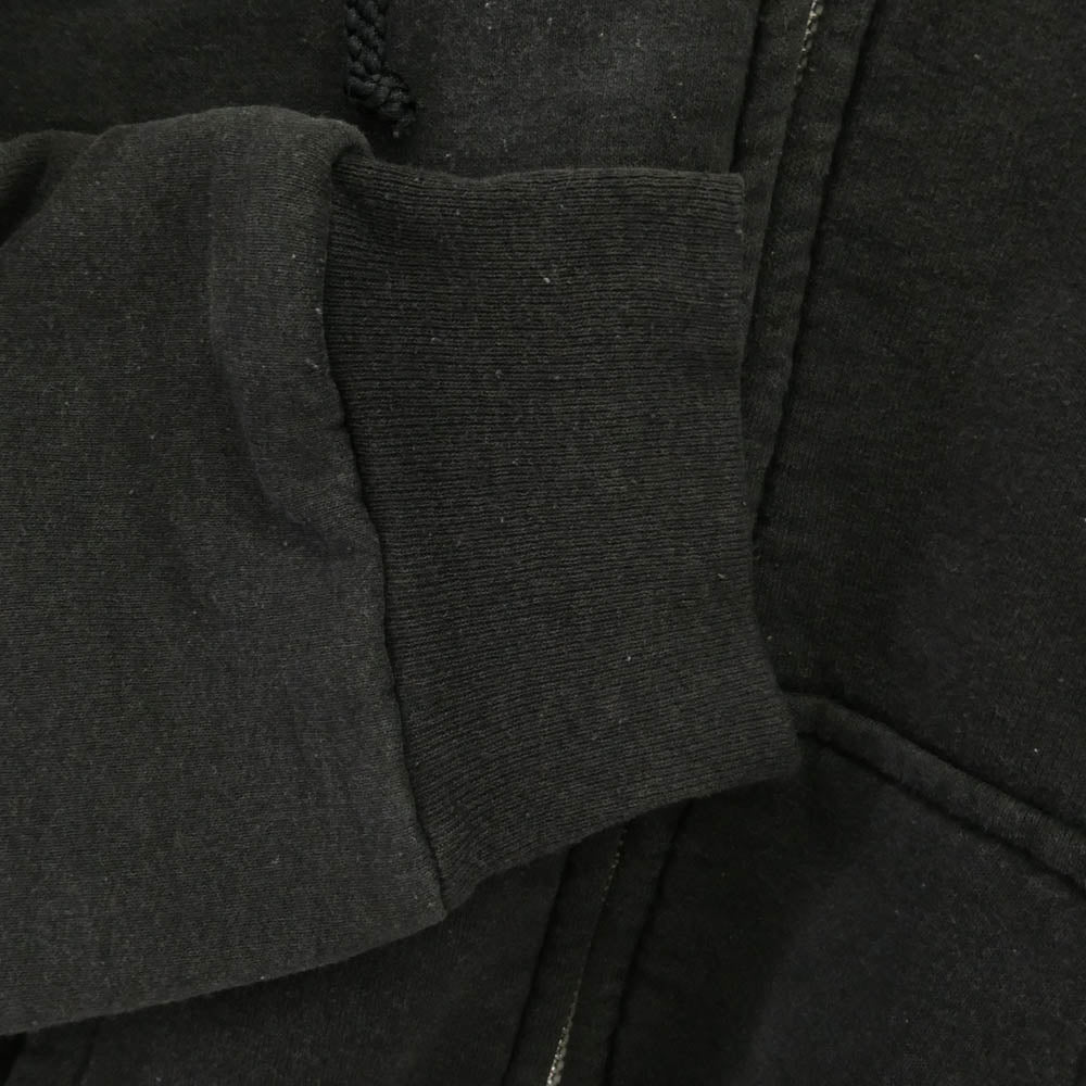 CHROME HEARTS クロムハーツ（原本無） OLD HORSESHOE HOODIE 裏地サーマル オールド ファックユー バックロゴ プルオーバー パーカー ブラック系【中古】 - Image 4