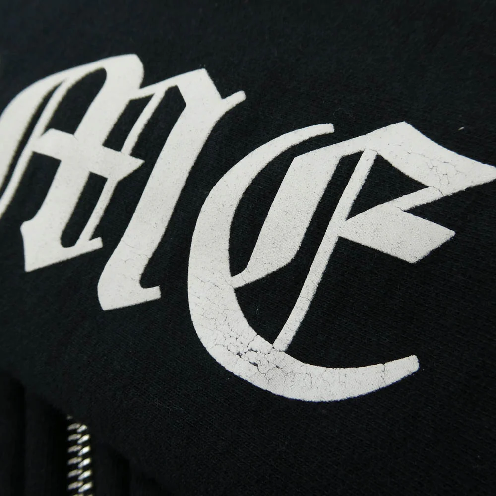 CHROME HEARTS クロムハーツ(原本無) SWTSHRT HD ZIP 裏地サーマル 袖ロゴ アームロゴプリント ジップアップ パーカー 黒 ブラック系 M【中古】 - Image 7