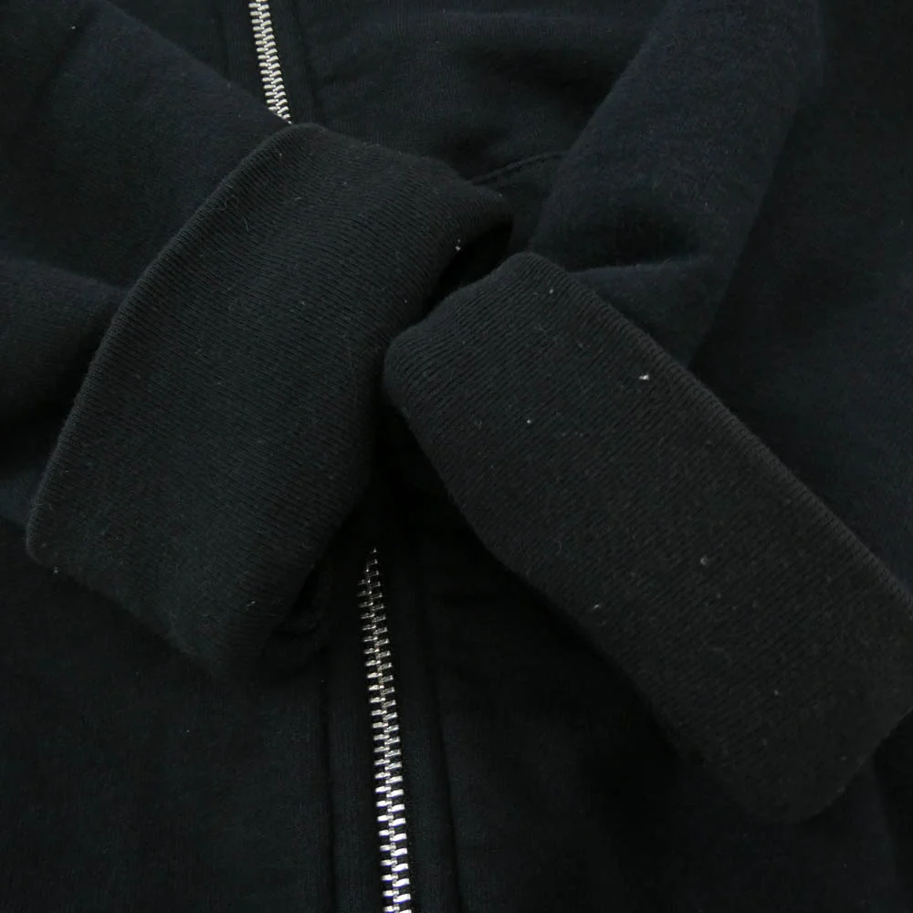 CHROME HEARTS クロムハーツ(原本無) SWTSHRT HD ZIP 裏地サーマル 袖ロゴ アームロゴプリント ジップアップ パーカー 黒 ブラック系 M【中古】 - Image 8