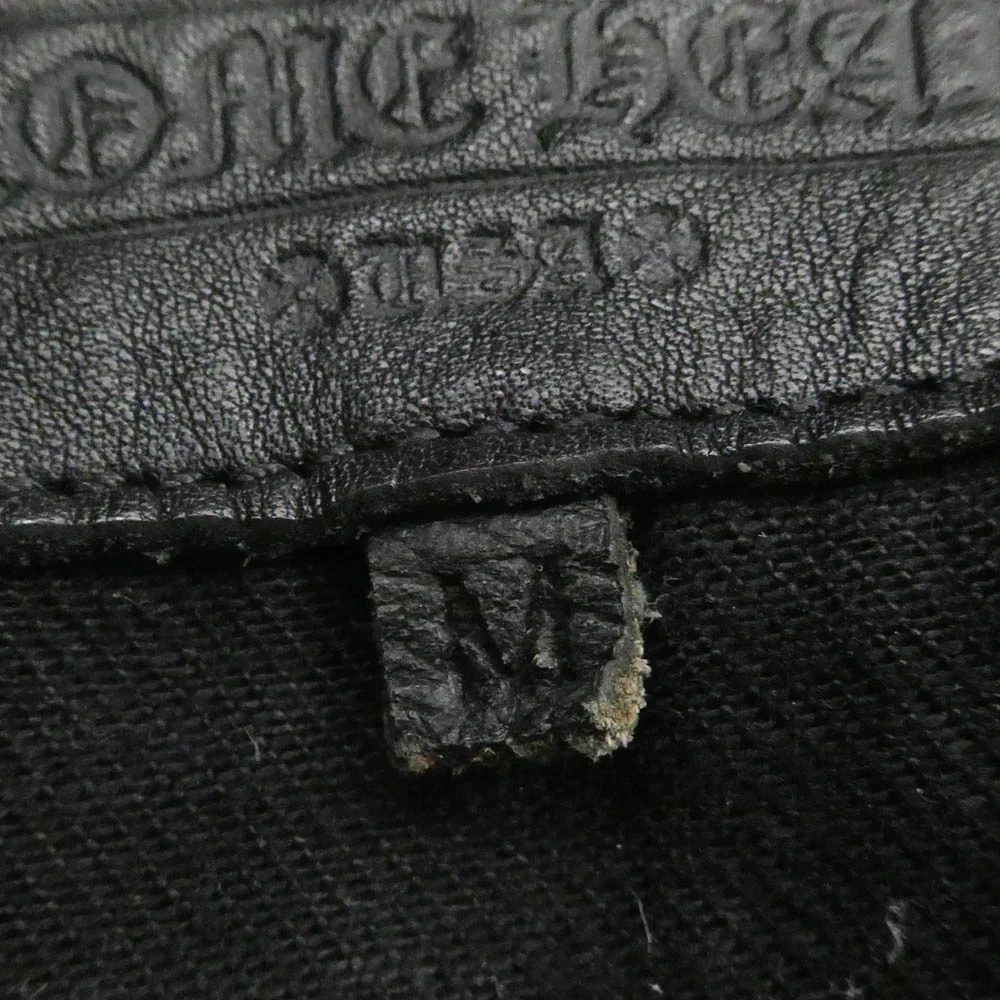CHROME HEARTS クロムハーツ（原本無） セメタリークロスパッチ バックフレアニー ウエスタン デニムジャケット ブラック系 シルバー系 M【中古】 - Image 6
