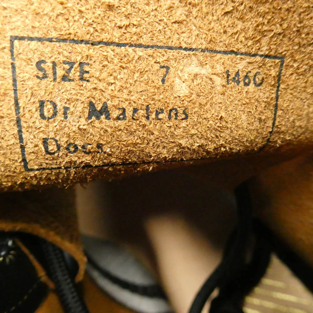 Dr.Martens ドクターマーチン VINTAGE 1460 イングランド製 1460 8EYE SHOE 8ホール ブーツ ブラック系 US8【新古品】【未使用】【中古】 - Image 7