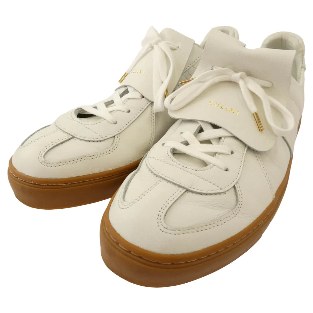 クルニ レザー ローカット スニーカー ホワイト系 9【中古】 - Image 2