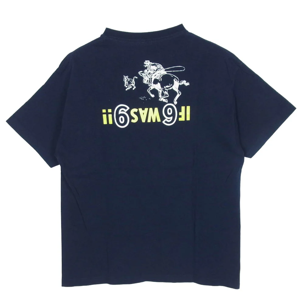 TENDERLOIN テンダーロイン 21SS TEE RH ロゴ プリント 半袖 Tシャツ ネイビー系 L【中古】 - Image 2