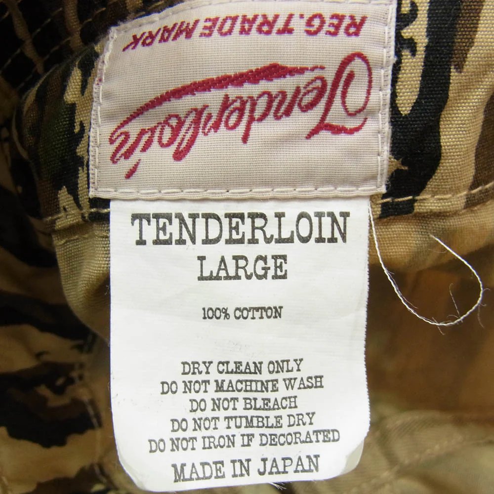 TENDERLOIN テンダーロイン T-JUNGLE HAT ジャングル 迷彩 カモ 帽子 ハット カーキ系 L【中古】 - Image 5