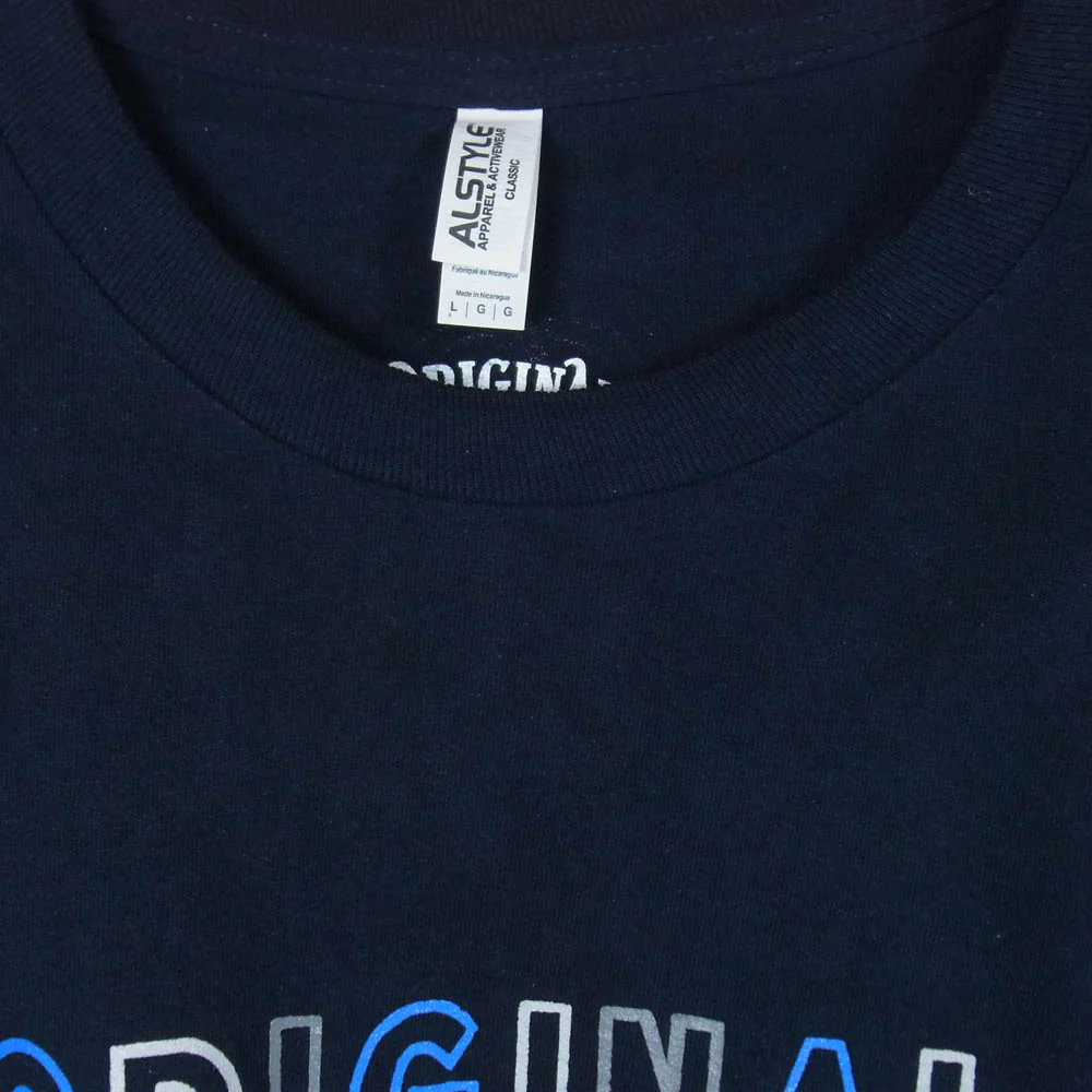 TENDERLOIN テンダーロイン 22SS 2A 袖プリント ロゴ ロングスリーブ 長袖 Tシャツ ネイビー系 L【中古】 - Image 3