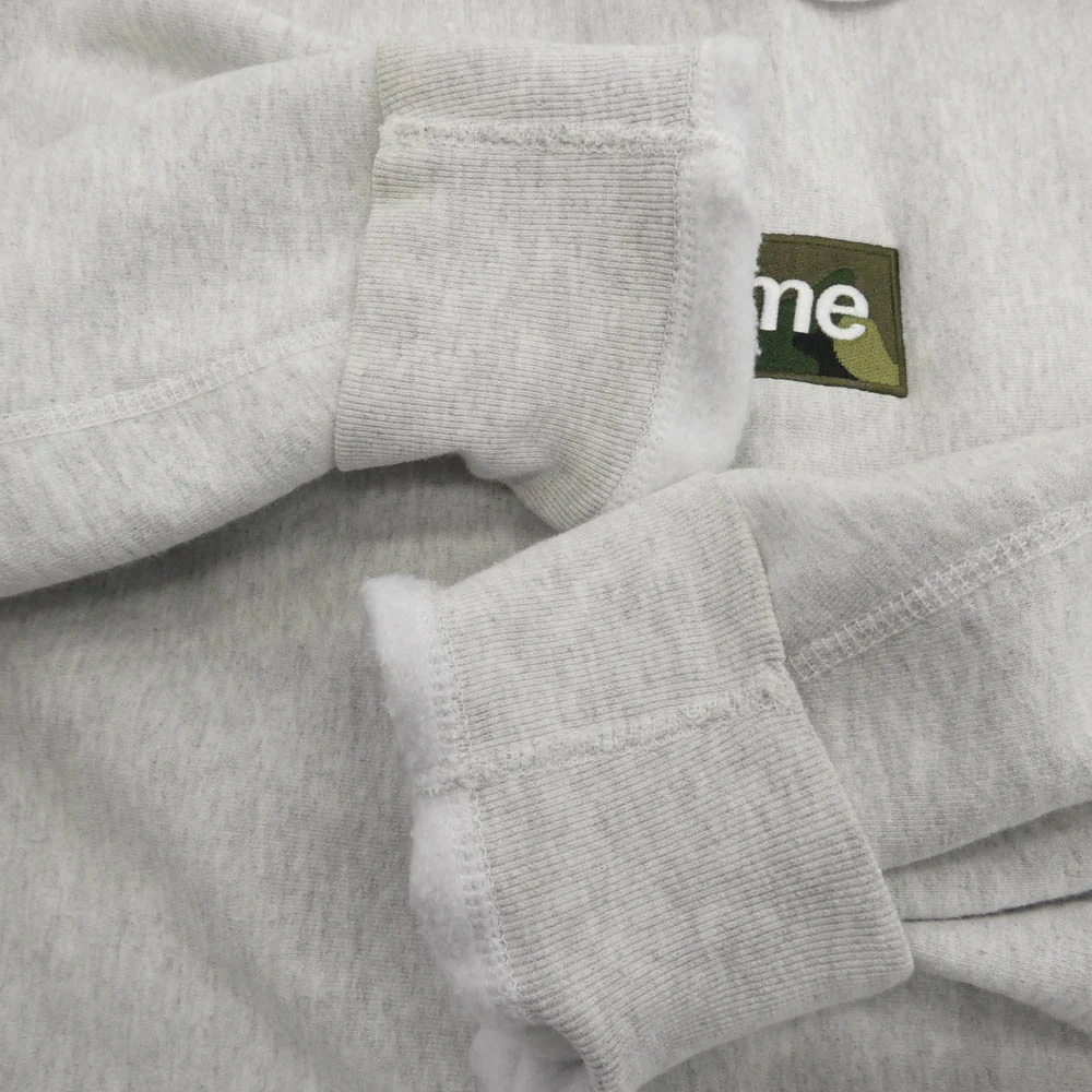 Supreme シュプリーム 23AW Box Logo Hooded Sweatshirt カモフラ ボックスロゴ プルオーバーパーカー フーディ グレー系 L【中古】 - Image 6
