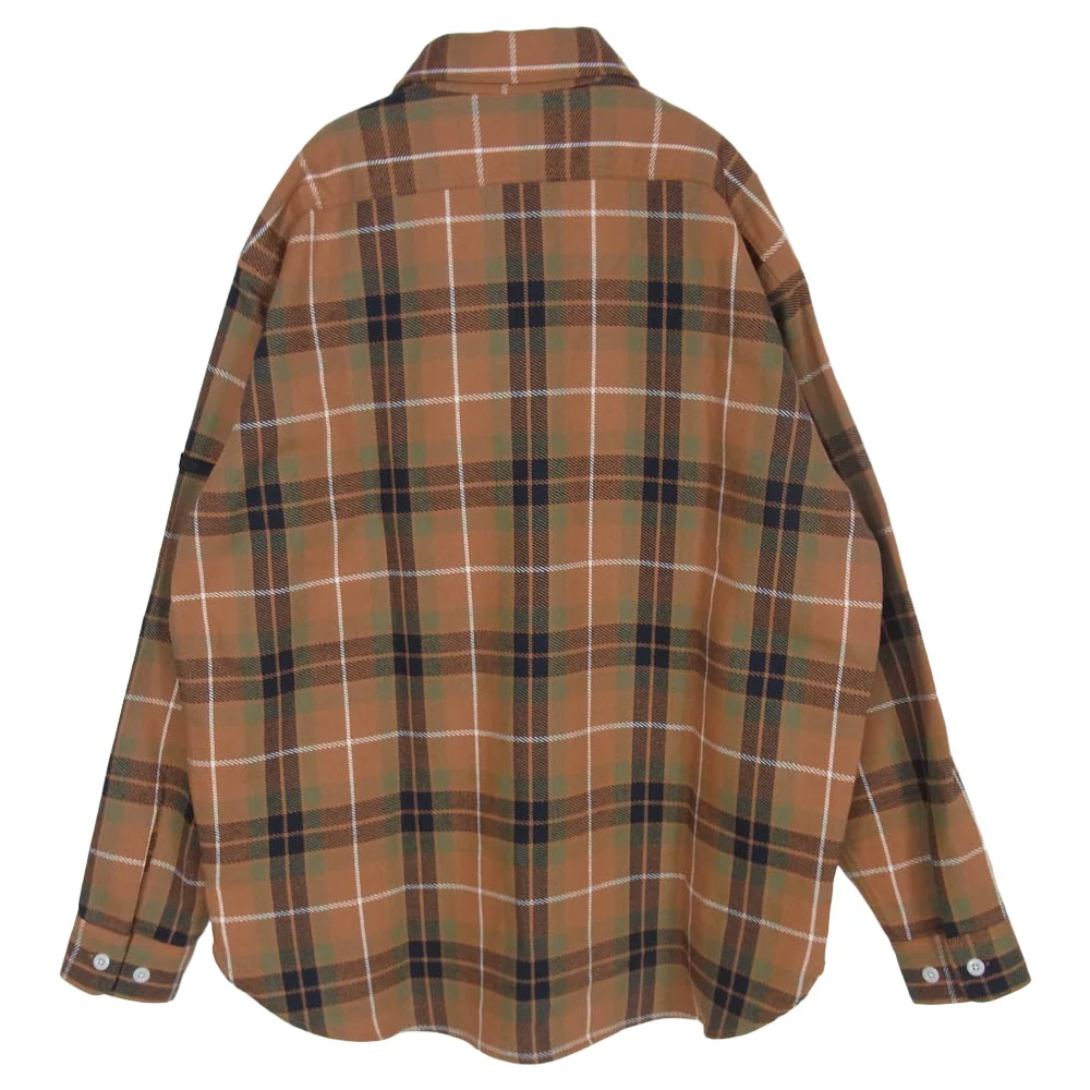 N.HOOLYWOOD エヌハリウッド 2252-SH61-026 ORG CHECK 長袖 チェック ネル シャツ オレンジ系 36【極上美品】【中古】 - Image 2