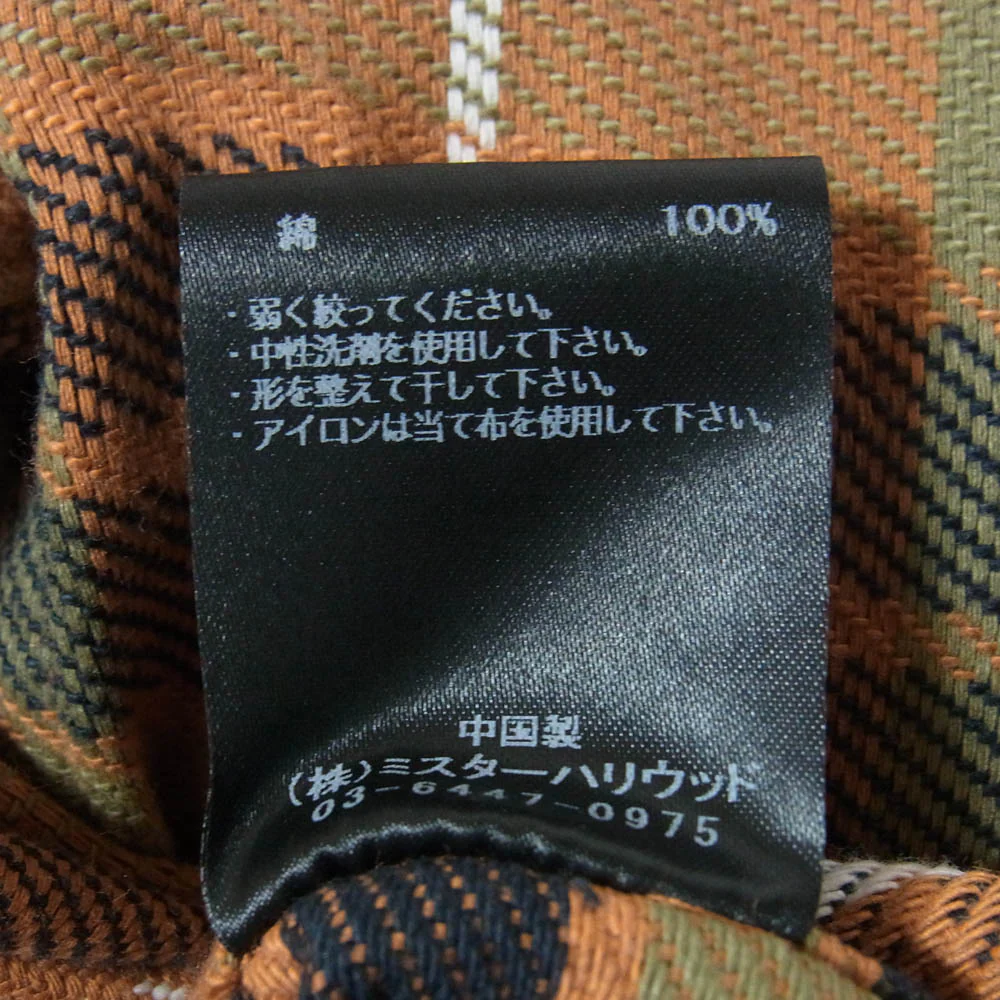 N.HOOLYWOOD エヌハリウッド 2252-SH61-026 ORG CHECK 長袖 チェック ネル シャツ オレンジ系 36【極上美品】【中古】 - Image 7